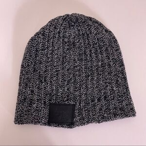 Love Your Melon Black & White Knit Winter Beanie Hat‎